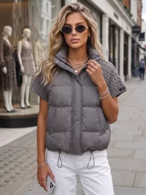 Ženska jakna DSTREET TY5926 TEMNO SIVA