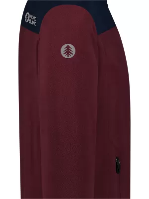 Moški pulover iz lahkega flisa NORDBLANC CRACKLE NBSFM8373 BORDO