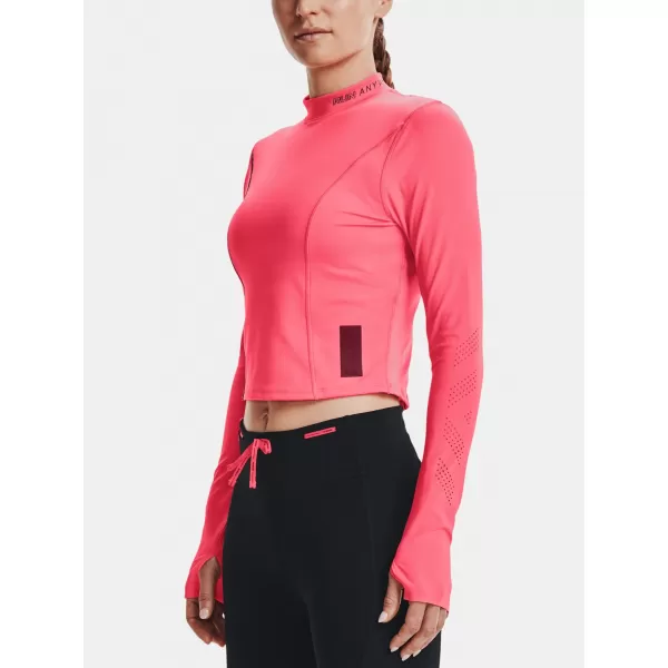  Ženska majica s kratkimi rokavi UNDER ARMOUR UA RUN ANYWHERE LASER LS 1365641-819 ROZA 