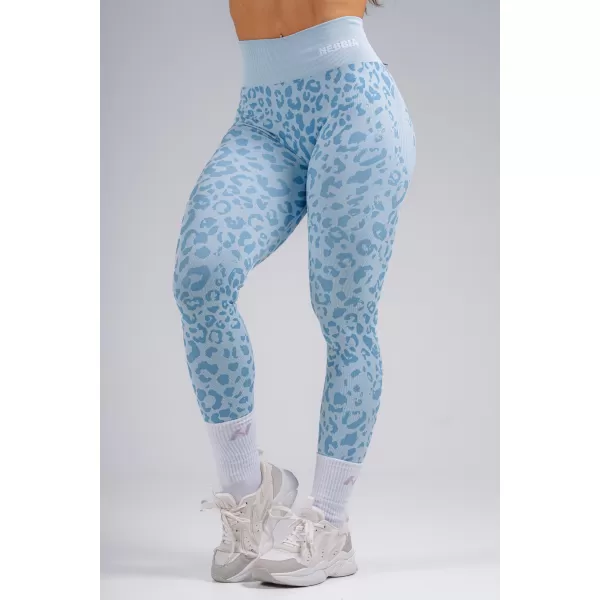  Kompresijske push-up pajkice z leopardjim potiskom NEBBIA PRIMAL 849 MODRI LEOPARD 
