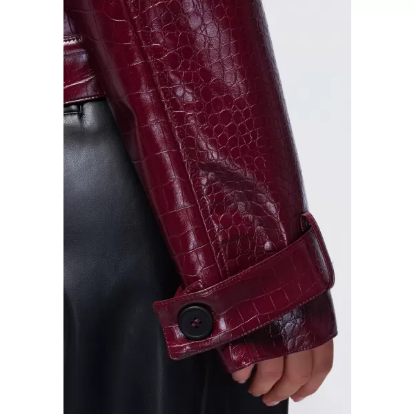  Ženska jakna OMBRE OW-JAFL-0145 BORDO 