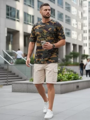 Moška majica s kratkimi rokavi DSTREET NX2002R-FG-M ZELENA