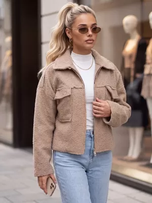 Ženska jakna DSTREET 1 TY6105 KARAMELA