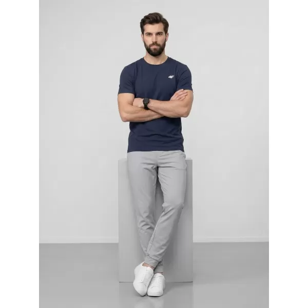  Moška majica s kratkimi rokavi 4F WAW25TTSHM2373 DENIM 