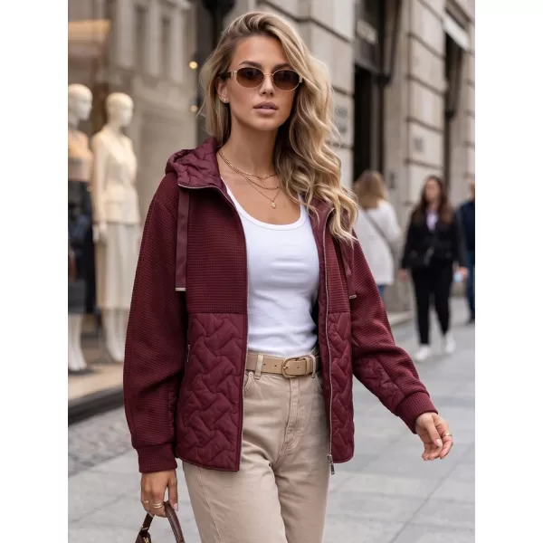  Ženska jakna DSTREET TY5916 BORDO 