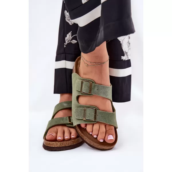  Ženski copati BIG STAR SHOES RR274A393 ZELENA 
