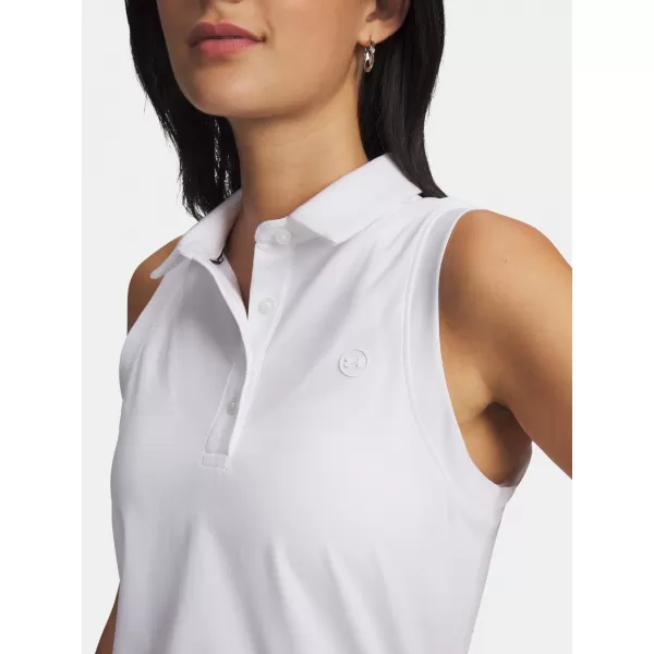  Ženski brezrokavnik UNDER ARMOUR UA ARMOURDRY SL POLO 6009804-100 BELA 