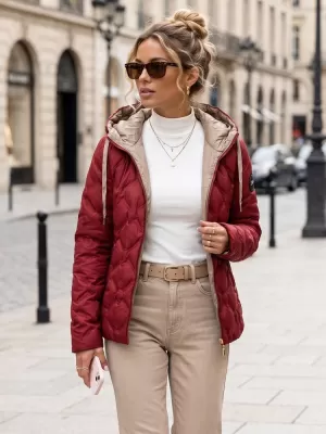 Ženska jakna DSTREET TY5885 BORDO