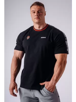 Moške majice s kratkimi rokavi NEBBIA OLYMPIA MUSCLE COVER 942 ČRNA