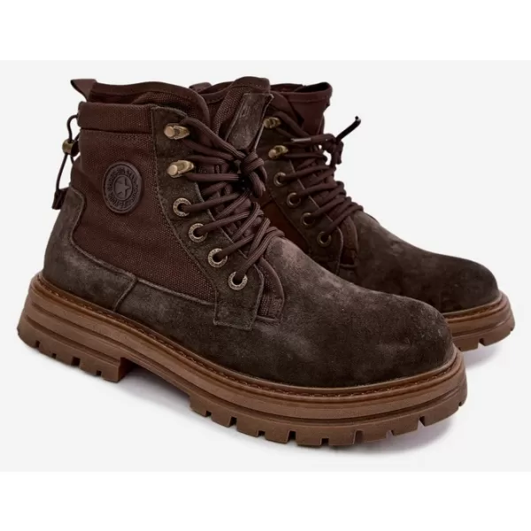  Moški čevlji BIG STAR SHOES UU174254 RJAVE/BEŽ SENCE 