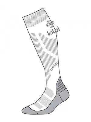 Nogavice KILPI COMPRESS-U 1U0875KI BELA