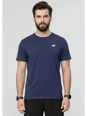 Moška funkcionalna majica 4F WAW25TFTSM1526 DENIM