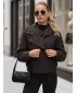 Ženska jakna DSTREET TY6034 RJAVA