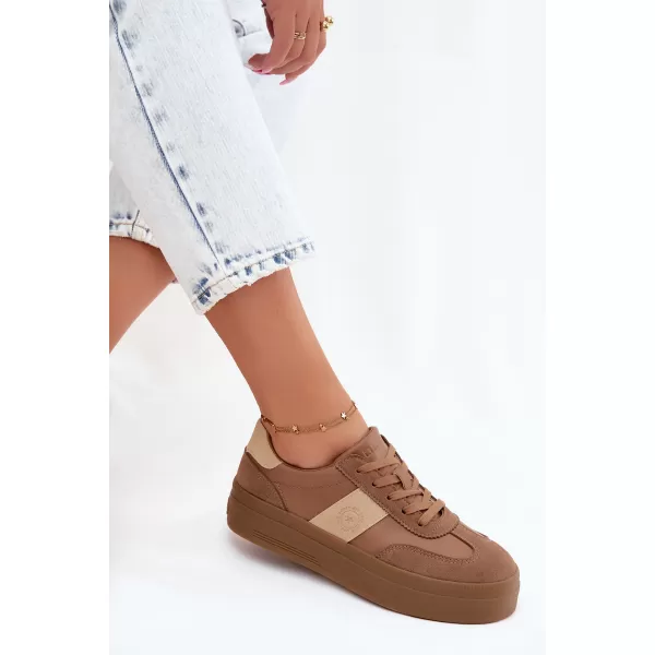  Ženske superge BIG STAR SHOES UU274015 RJAVA/BEŽ 