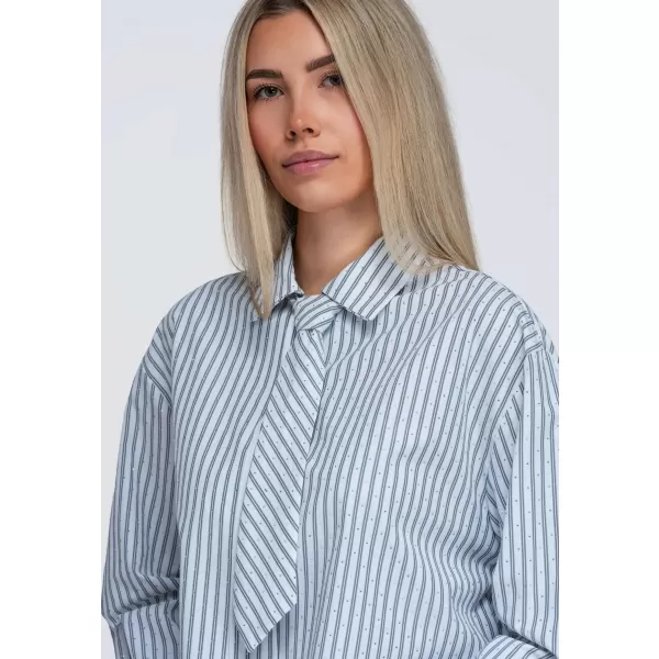  Ženska srajca OMBRE OW-SH-E0069 SIVA 