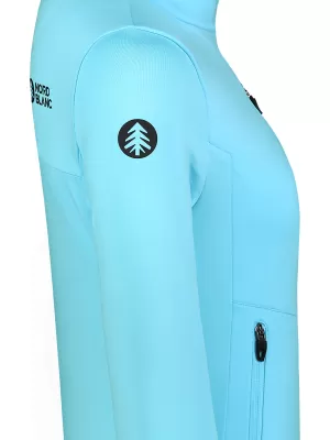 Ženski powerfleece pulover NORDBLANC CRISP NBSFL8338 SVETLO MODRA