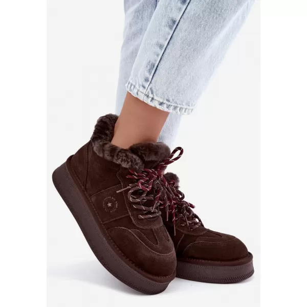  Ženski snežaki BIG STAR SHOES UU274312 ČOKOLADA 