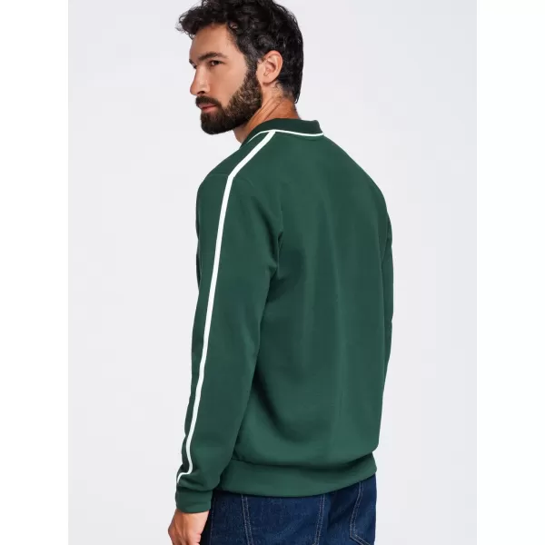  Moški pulover OMBRE OM-SSNZ-0268 TEMNO ZELENA 