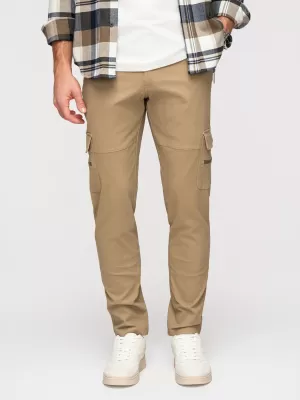 Moške hlače OMBRE P1517 KAKI