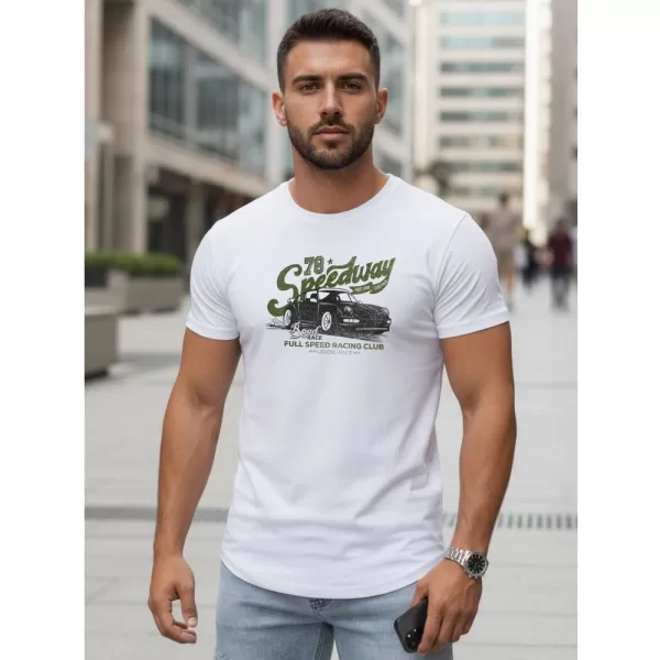  Moška majica s kratkimi rokavi DSTREET NX5089R BELA 