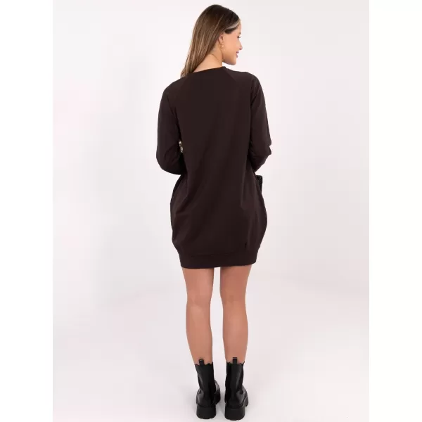  Obleka BASIC FEEL GOOD RV-TU-5184.93P TEMNO RJAVA 