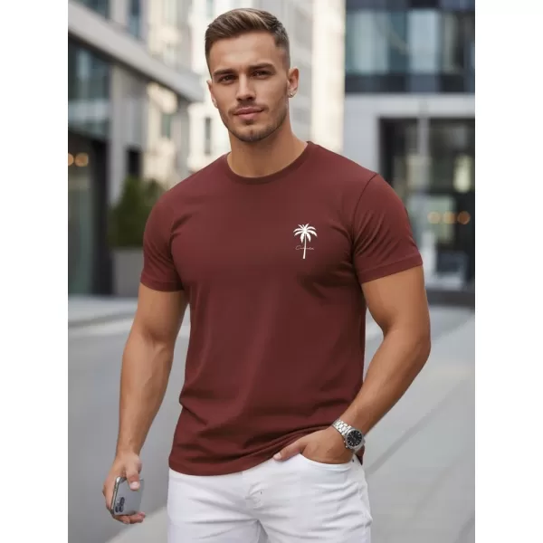  Moška majica s kratkimi rokavi DSTREET NX5126R-BU BORDO 