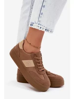 Ženske superge BIG STAR SHOES UU274015 RJAVA/BEŽ
