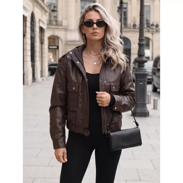  Ženska jakna DSTREET TY5877 RJAVA 