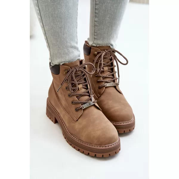  Ženski škornji BIG STAR SHOES OO274A289 RJAVA/BEŽ 
