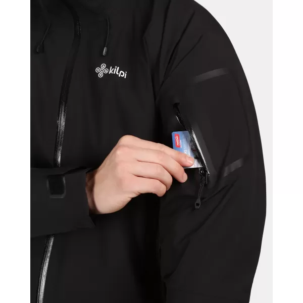  Moška hardshell jakna KILPI MAMBA-M 1M0101KI ČRNA 