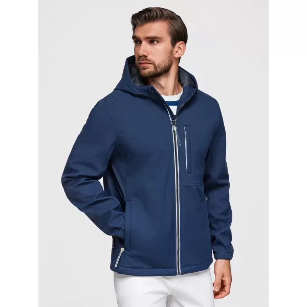  Moška softshell jakna OMBRE OM-JANP-0292 MORNARSKO MODRA 