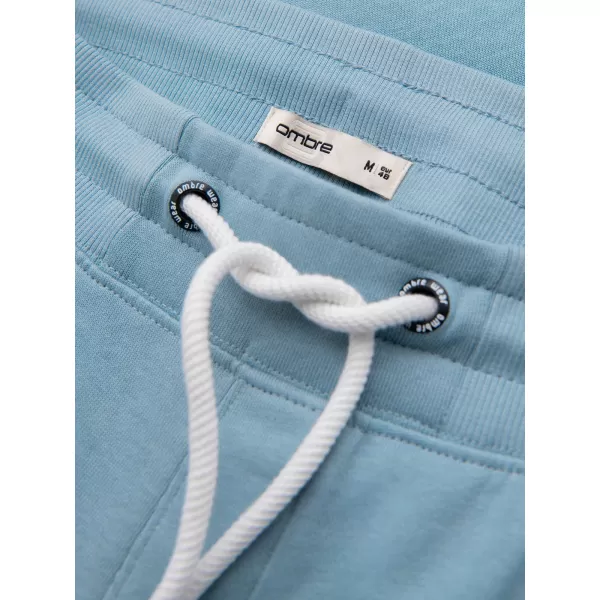 Moške trenirke OMBRE OM-PABS-0304 SVETLO MODRA 