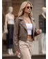 Ženska jakna DSTREET TY5953 BEŽ