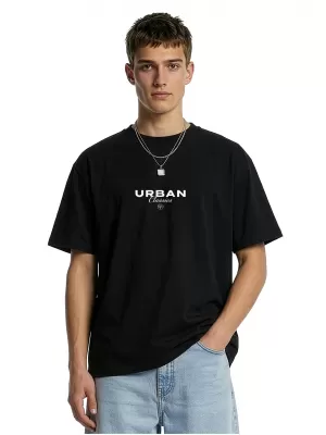 Moška majica s kratkimi rokavi URBAN CLASSICS TB8665 ČRNA