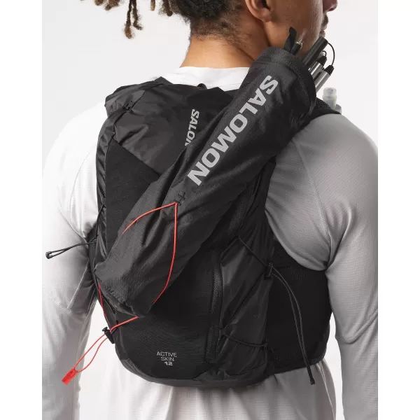  Nahrbtnik SALOMON ACTIVE SKIN 12 LC2177400 ČRNA/KOVINSKA 