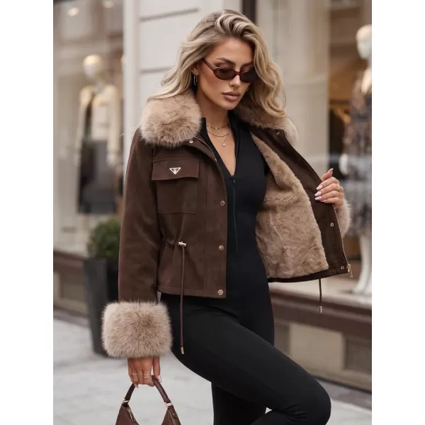 Ženska jakna DSTREET TY5705 RJAVA 