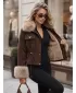 Ženska jakna DSTREET TY5705 RJAVA