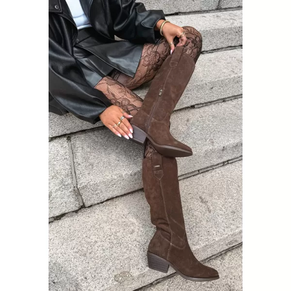  Ženski škornji BIG STAR SHOES UU274519 ČOKOLADA 
