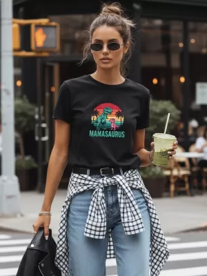 Ženska majica s kratkimi rokavi DSTREET NX5027RY ČRNA