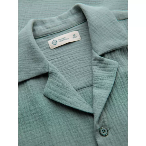  Moška srajca OMBRE OM-SHSS-0223 PASTELNO ZELENA 