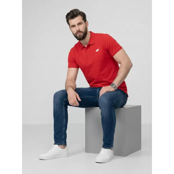  Moška majica s kratkimi rokavi z ovratnikom 4F WMM00TPTSM0771 IZD 