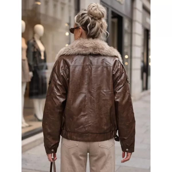  Ženska jakna DSTREET TY5708 RJAVA 