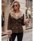 Ženska jakna DSTREET TY5852 RJAVA