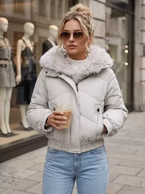 Ženska jakna DSTREET TY6008 BELA