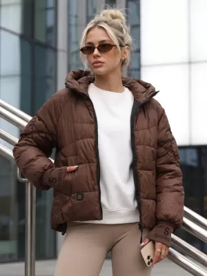 Ženska jakna DSTREET TY5760 RJAVA