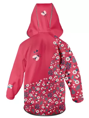 Otroška softshell jakna WAMU BERUŠKY RDEČA