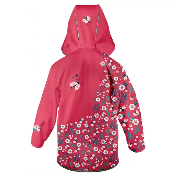  Otroška softshell jakna WAMU BERUŠKY RDEČA 