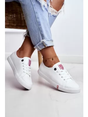 Ženske superge BIG STAR SHOES GG274005 BELA/RDEČA