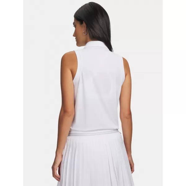  Ženski brezrokavnik UNDER ARMOUR UA ARMOURDRY SL POLO 6009804-100 BELA 