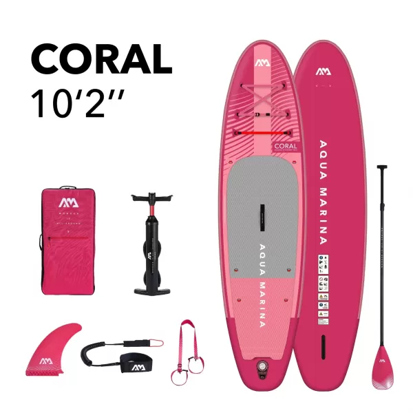  Deska za veslanje AQUA MARINA CORAL 10'2'' MALINA 
